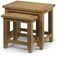 2-Piece Nest of Tables - Oak, Veneer