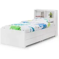 2-Piece Underbed Drawers with Casters - White, MDF