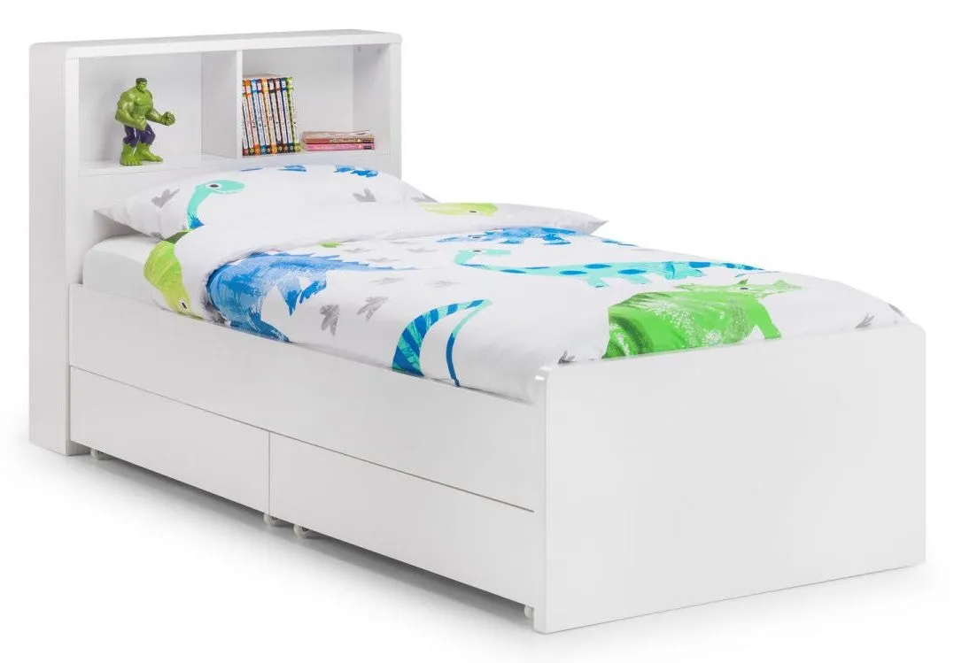 2-Piece Underbed Drawers with Casters - White, MDF image