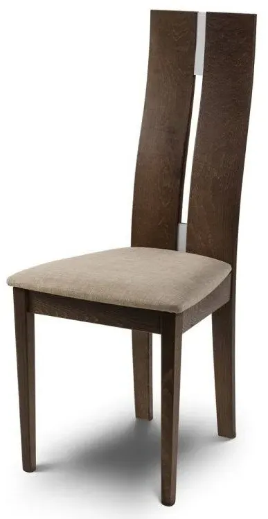 2x High Back Dining Chairs - Walnut, Beech image