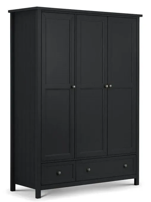 3-Door Combination Wardrobe - Anthracite, MDF image