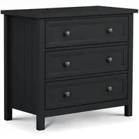 3-Drawer Wide Chest - Anthracite, MDF