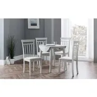 3-Piece Dropleaf Dining Set - Grey, Hardwood