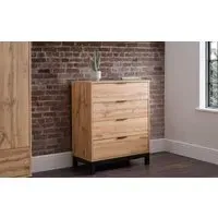 4-Drawer Chest - Oak, MDF