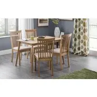 5-Piece Dining Set with Chairs - Natural, Oak