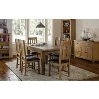 5-Piece Extending Dining Set - Natural, Oak