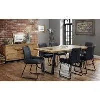 7-Piece Dining Set with 6 Chairs - Natural, Oak