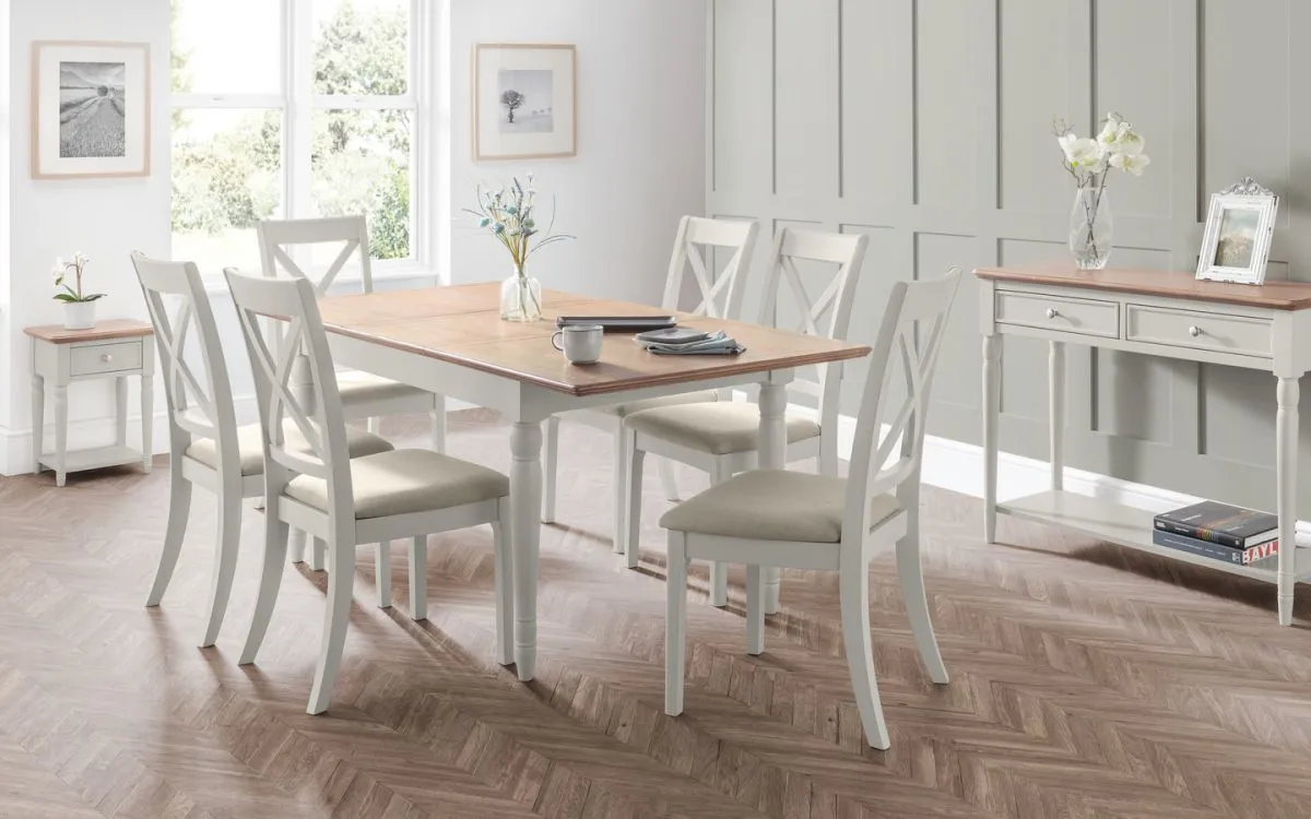 7-Piece Dining Set with Extension - Natural, Oak image