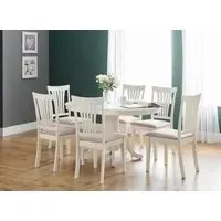 7-Piece Extending Dining Set - Ivory, Wood