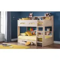 Bunk Bed with Storage - Sonoma Oak, Chipboard