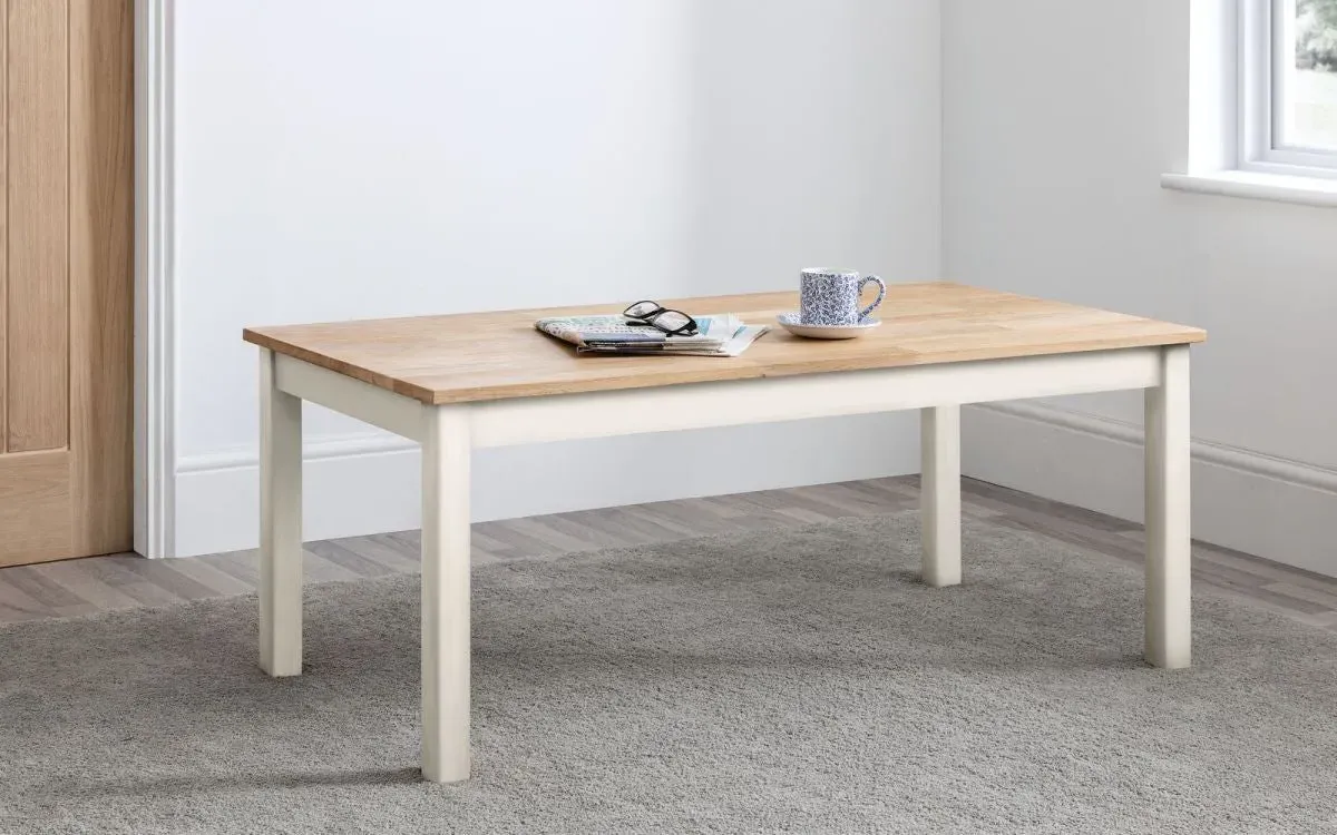 Coffee Table - Ivory, Solid Oak