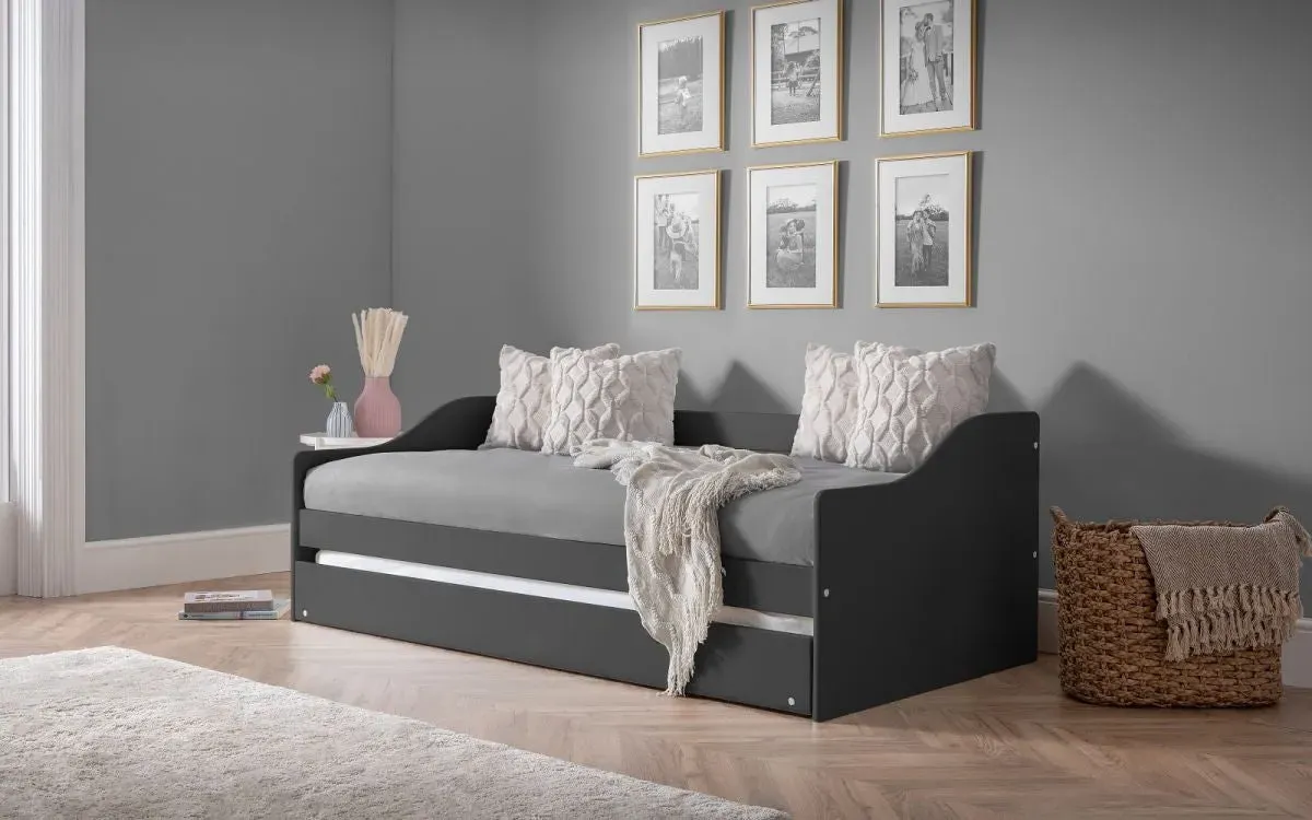 Daybed with Pull-Out Trundle - Anthracite, MDF image