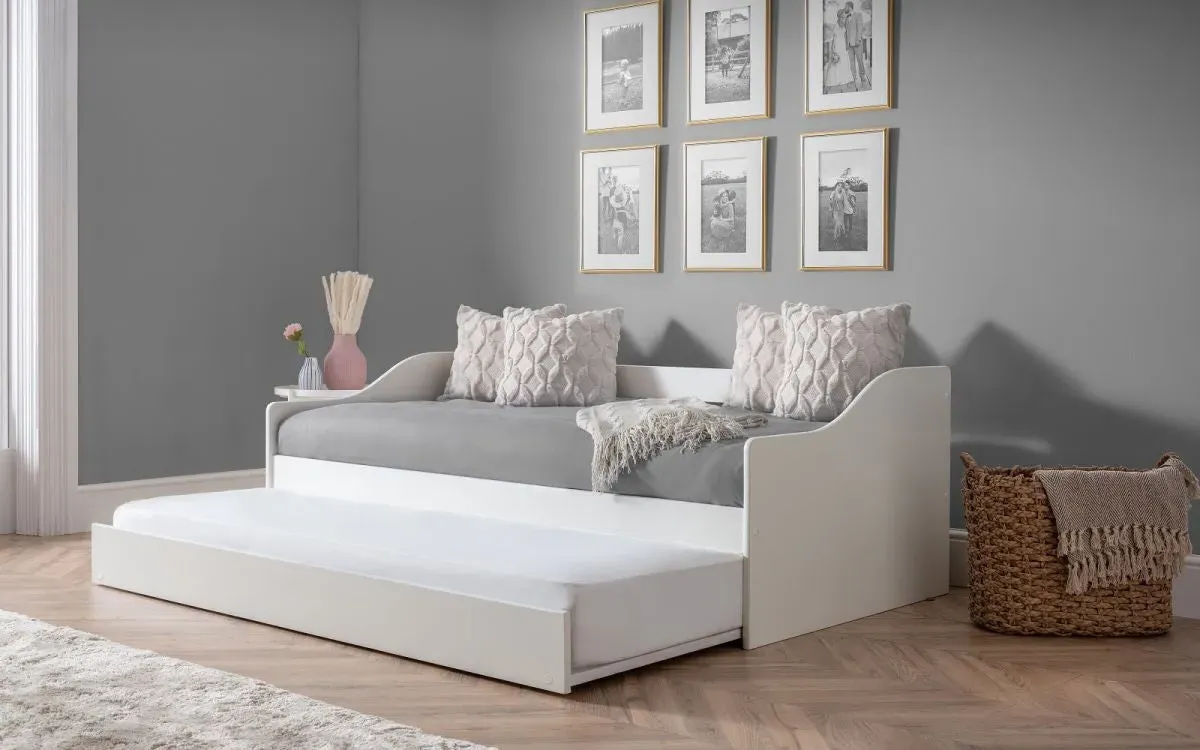Daybed with Pull-Out Trundle - White, MDF