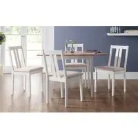 Dining Chair - Ivory, Rubberwood