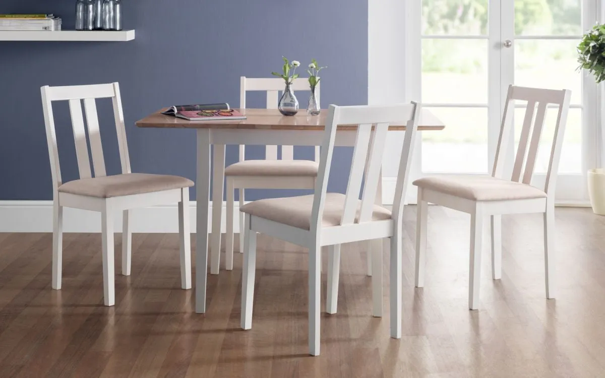 Dining Chair - Ivory, Rubberwood
