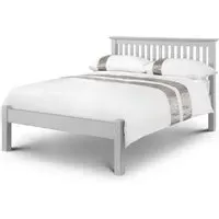 Double Bed Frame Low Foot End - Grey, Pine