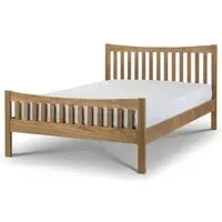 Double Bed Frame - Oak, Solid Wood