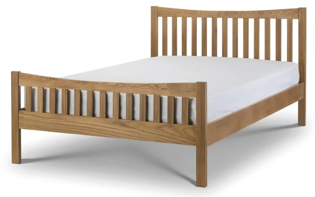 Double Bed Frame - Oak, Solid Wood