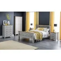Double High Footend Bed - Grey, Oak