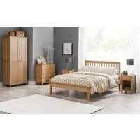 Double Shaker Bed Frame - Oak, Solid Wood