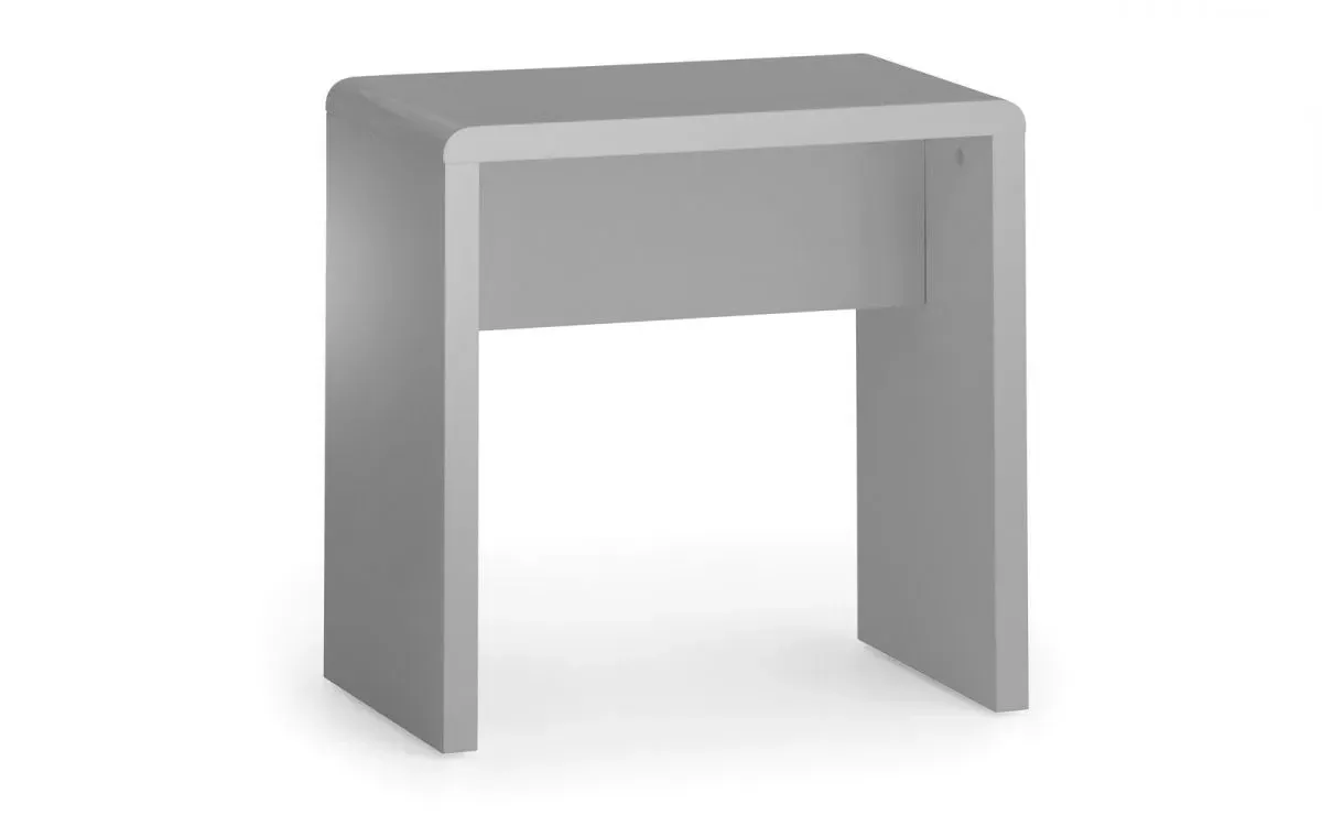 Dressing Stool with Recessed Handles - Grey, MDF image