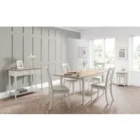 Extending Dining Set with 4 Chairs - Natural, Oak