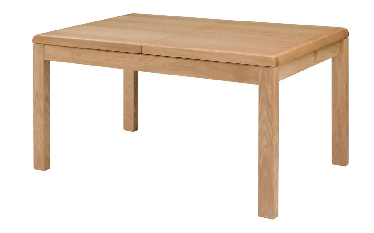 Extending Dining Table - Natural, Solid Oak image