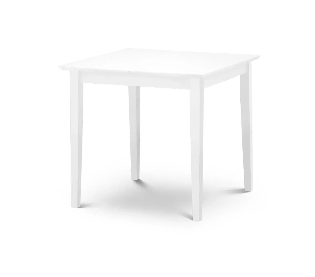 Extending Dining Table with Butterfly Leaf - White