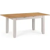 Extending Dining Table with Storage - Grey, Oak