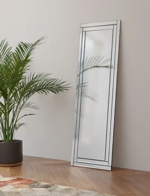 Frameless Dress Mirror - Glass image