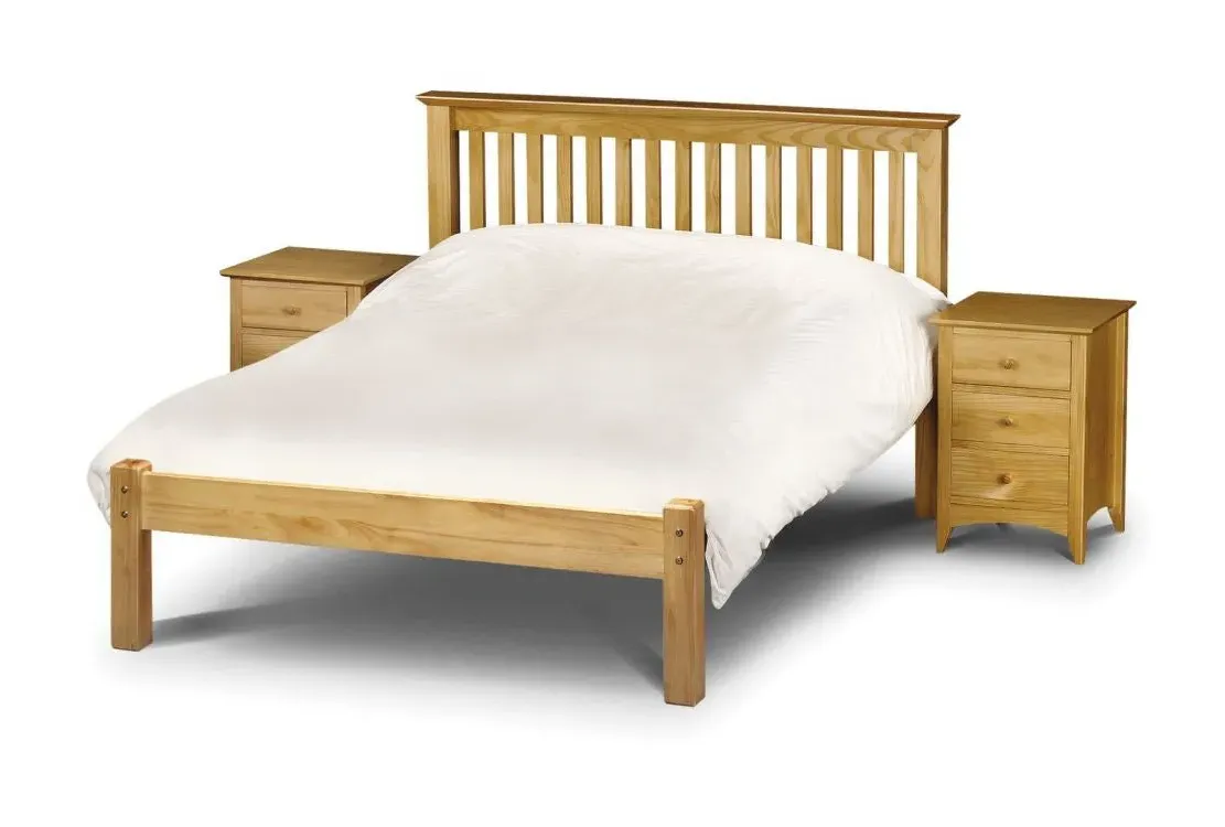 King Size Bed Frame Low Foot End - Oak, Pine image