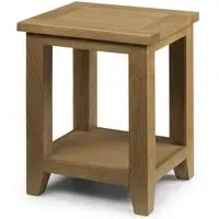 Lamp Table with Chunky Top - Oak, Solid Wood