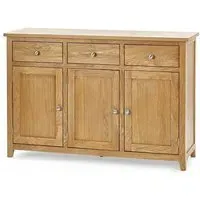 Large Sideboard with Storage - Oak, Solid Wood