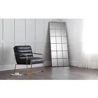 Large Window Mirror - Pewter, Metal