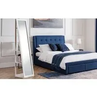 Longline Storage Mirror - White, MDF