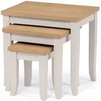 Nest of Tables Set - Grey, Oak