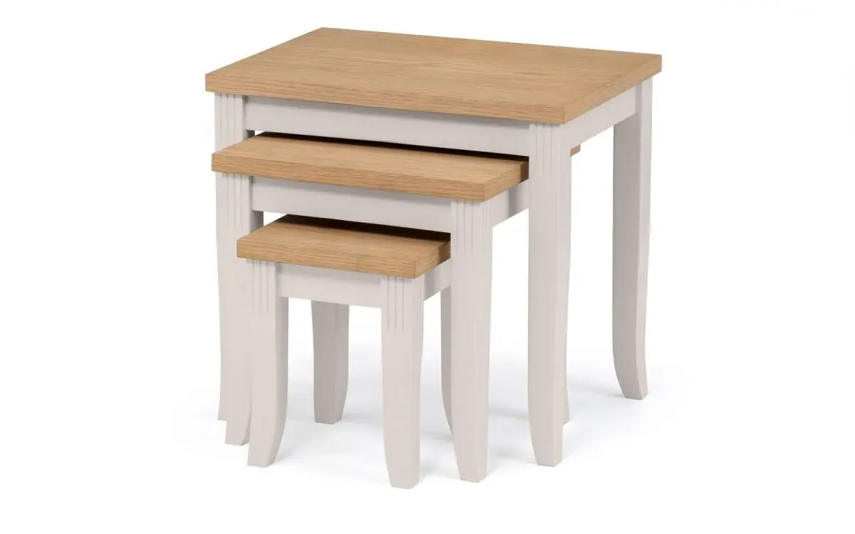 Nest of Tables Set - Grey, Oak image