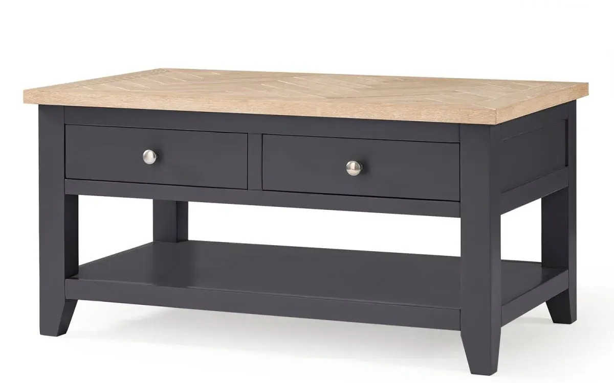 Rectangular Coffee Table - Dark Grey, Oak