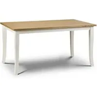 Rectangular Dining Table - White, Oak Veneer