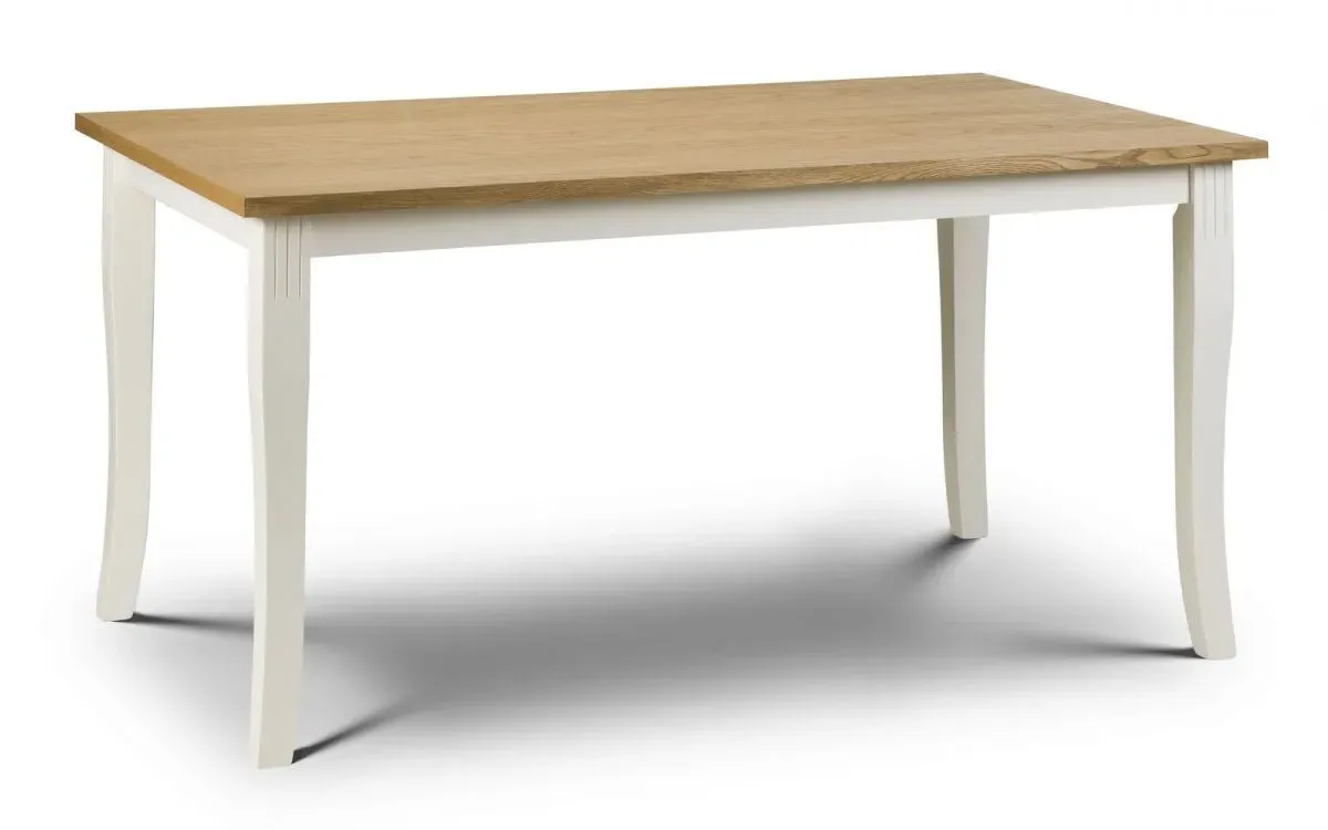 Rectangular Dining Table - White, Oak Veneer image