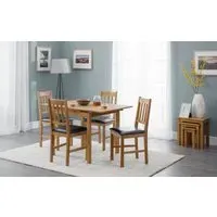 Rectangular Extending Dining Table - Natural, Oak