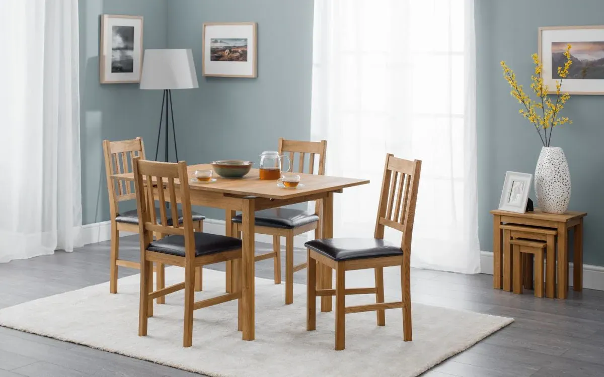 Rectangular Extending Dining Table - Natural, Oak image