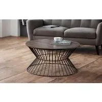 Round Coffee Table - Walnut, MDF