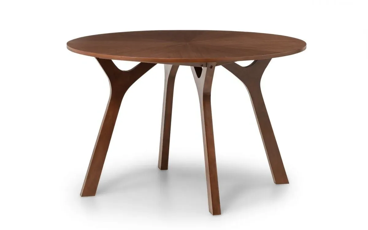 Round Dining Table - Walnut, Veneer image
