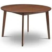 Round Dining Table - Walnut, Wood Effect