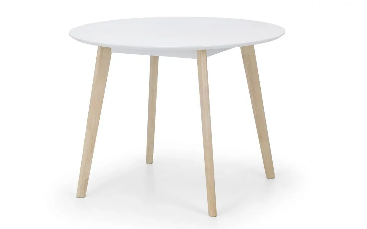 Round Dining Table - White, Wood image