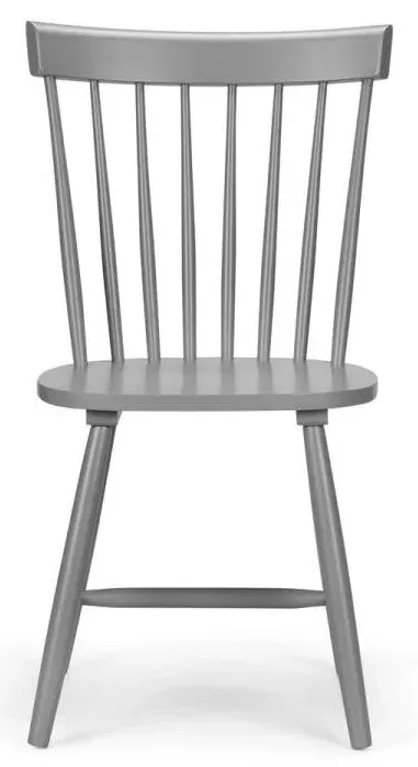 Set of 2 Dining Chairs with Tapered Legs - Grey image