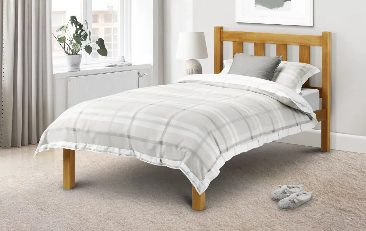 Single Bed Frame - Antique Pine, Solid Wood image