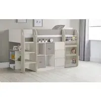 Single Midsleeper with Storage - Taupe