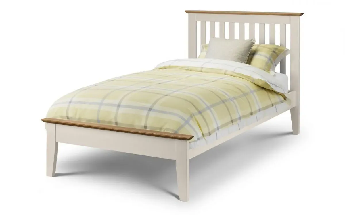 Single Shaker Bed Frame - Ivory, Oak image